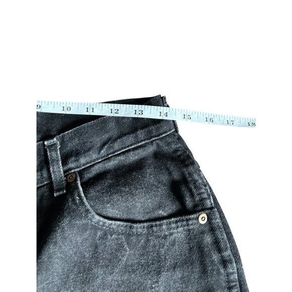 Chic Petite Women's Black Distressed Jeans - Picture 4 of 7